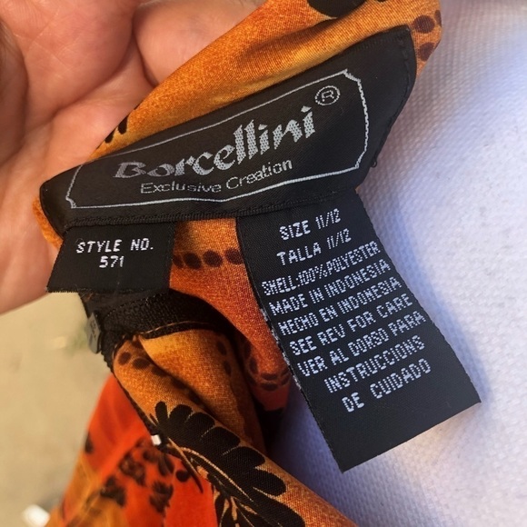 Tropical button dress Size 11/12 Borcellini - Picture 8 of 12